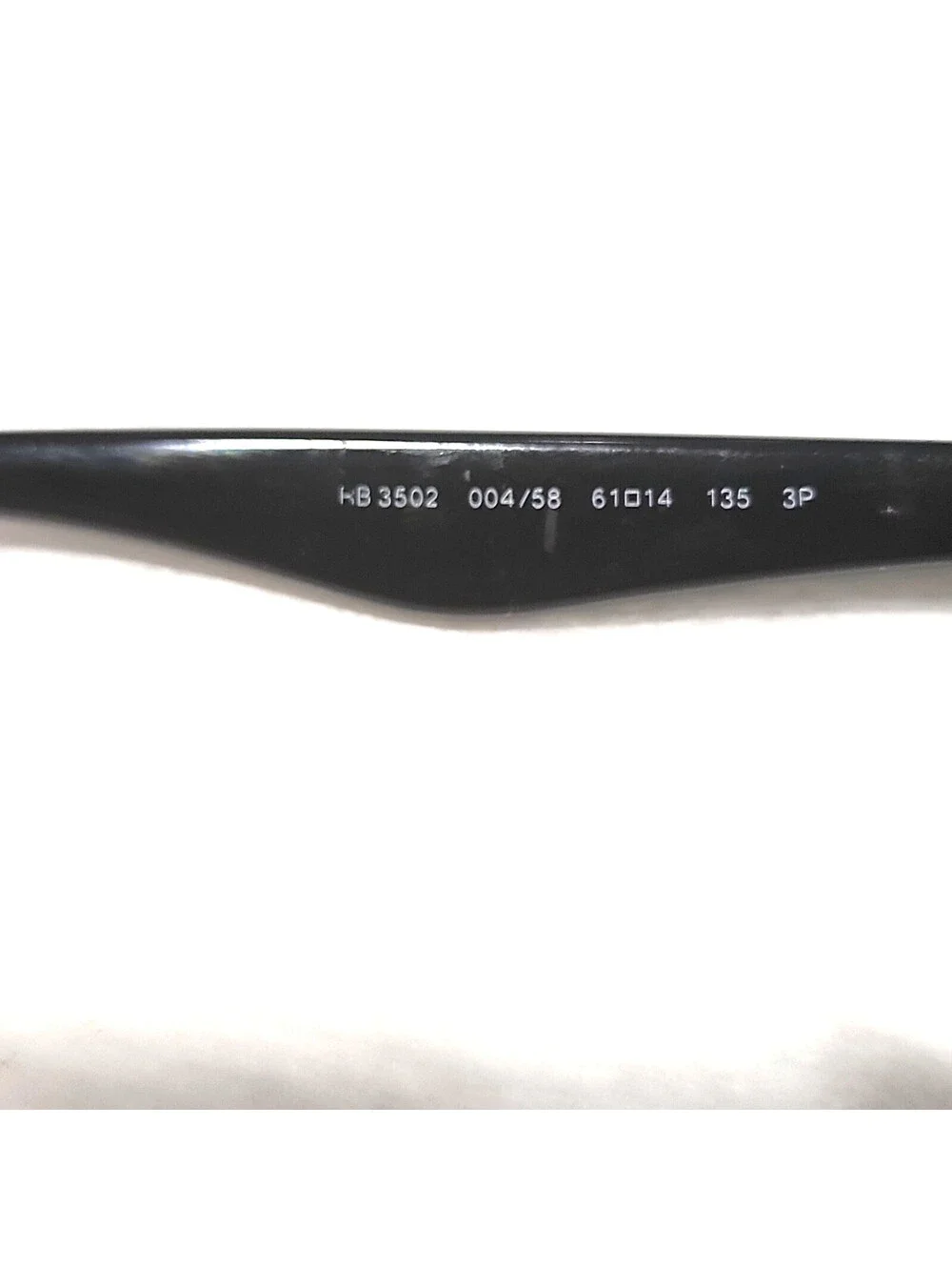 Ray Ban RB3502 004/58 Gunmetal Square Sunglasses Frame 61-14 135